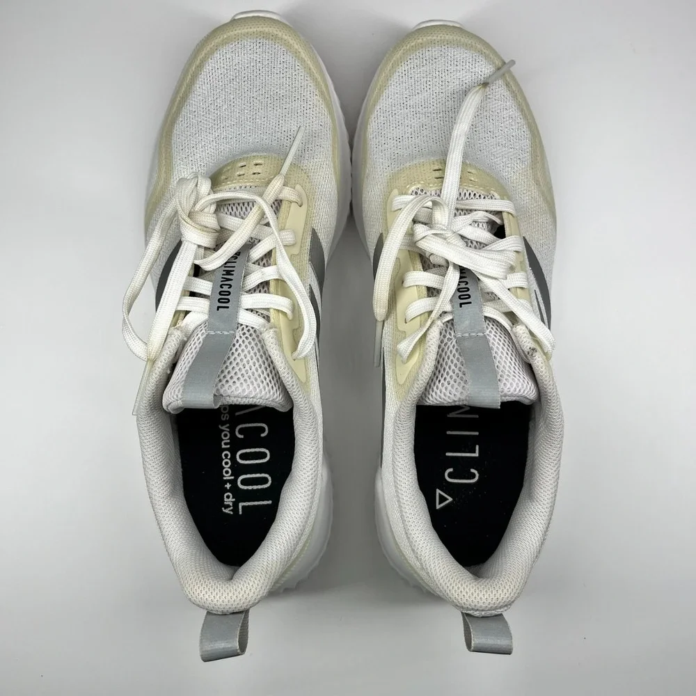 Adidas Edge Runner Shoes Men's Size 8 Climacool Athleisure White Cream Gum Soles